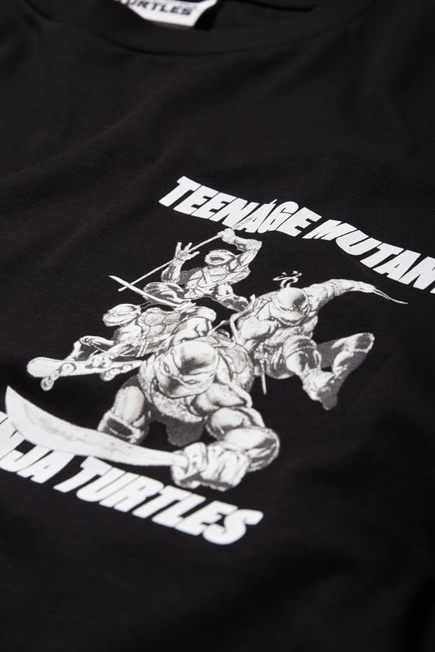 Herren - Oversized-T-Shirt - Teenage Mutant Ninja Turtles - schwarz