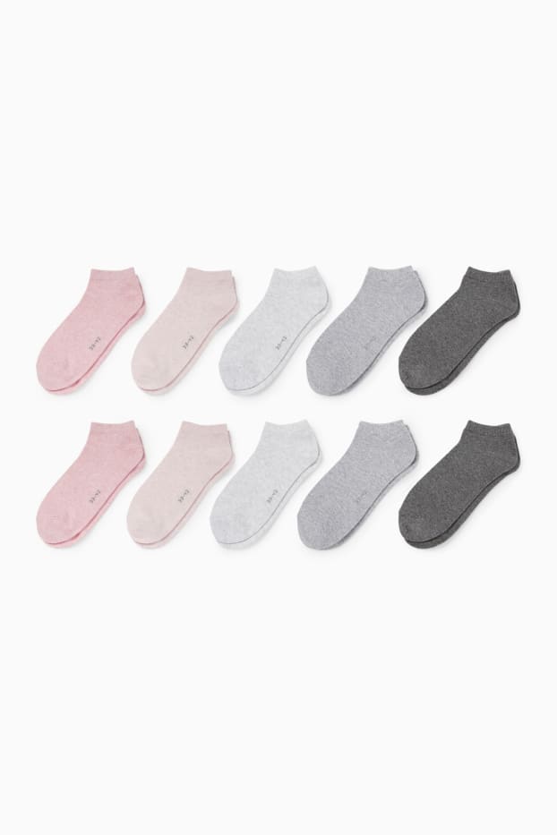 Dona - Paquet de 10 - mitjons turmellers - rosa