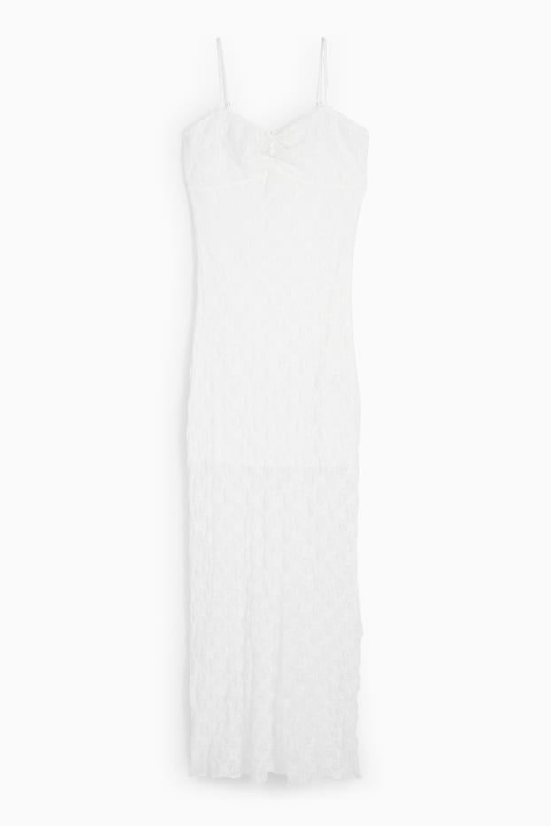 Women - Lace dress - white
