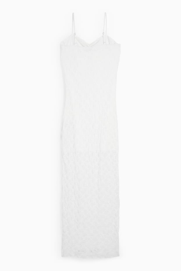Women - Lace dress - white