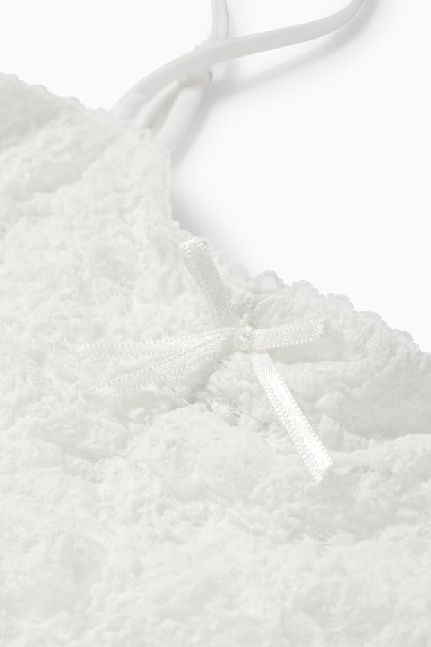 Women - Lace dress - white