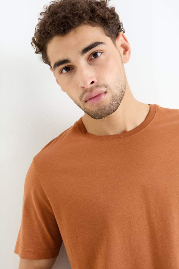 Uomo - T-shirt - regular fit - havana