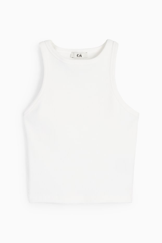 Women - Cropped top - white