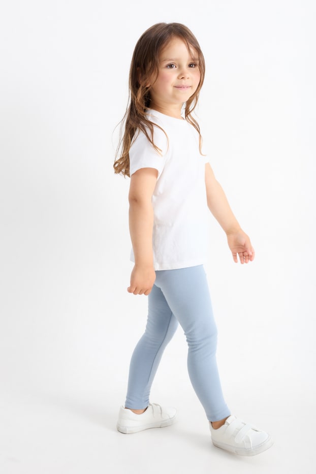 Bambine - Confezione da 6 - leggings termici - blu