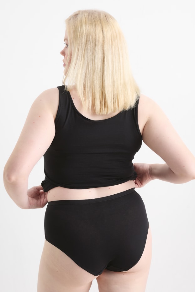 Femmes - Lot de 3 - culottes - noir / blanc