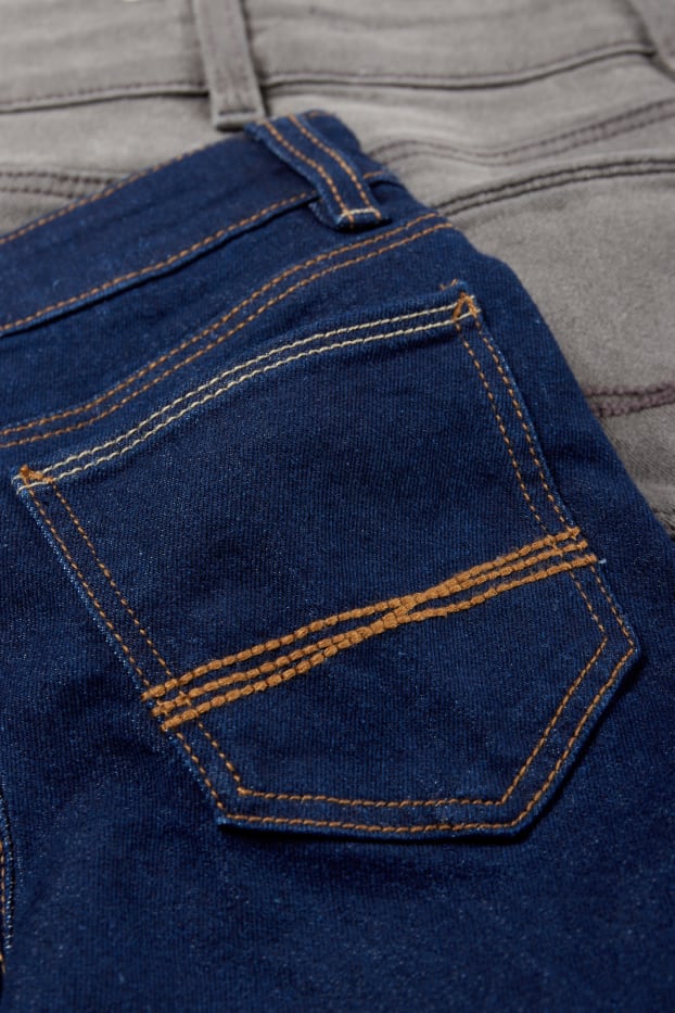 Děti - chlapci - Multipack 2 ks - straight jeans - džíny - tmavomodré