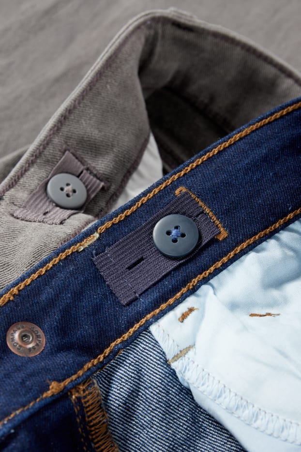 Děti - chlapci - Multipack 2 ks - straight jeans - džíny - tmavomodré