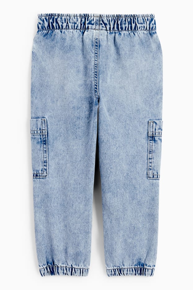 Kinder Buben - Cargo Jeans - helljeansblau
