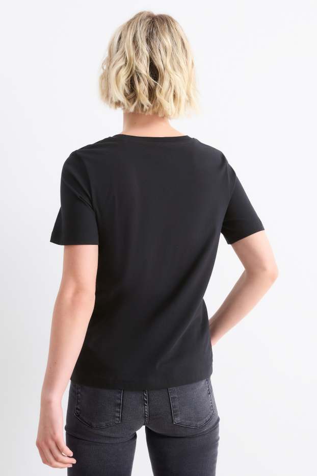 Dámské - Tričko - regular fit - černá
