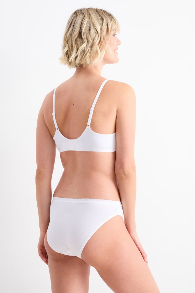 Women - Underwire bra - FULL COVERAGE - LYCRA® - white
