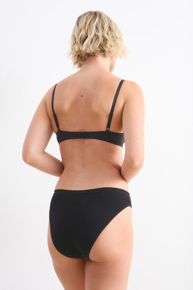 Donna - Confezione da 4 - slip - nero