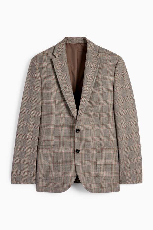 Men - Mix & match tailored jacket - slim fit - Flex - brown