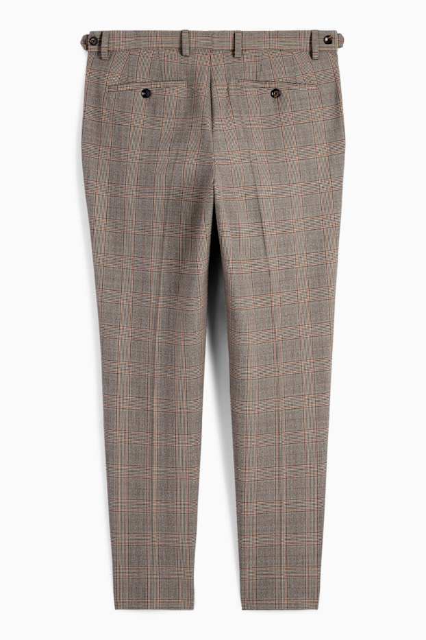 Men - Mix-and-match trousers - slim fit - Flex - brown