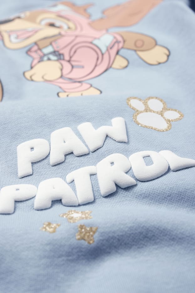 Kinder Mädchen - PAW Patrol - Skye und Liberty - Sweatkleid mit Kapuze - blau