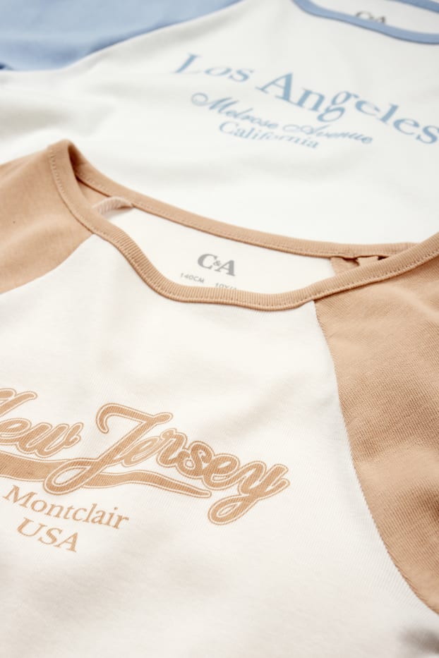 Kinder Mädchen - Multipack 2er - Kurzarmshirt - weiß