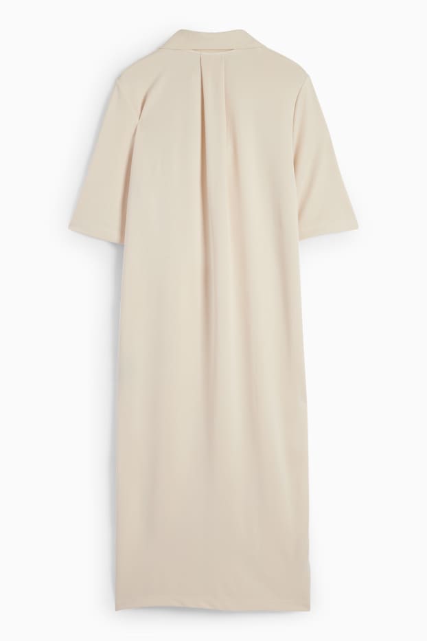 Dona - Vestit d’estil polo - beix clar