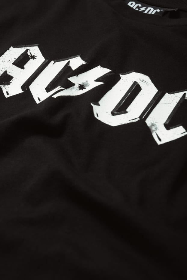 Men - Oversized T shirt - AC/DC - black