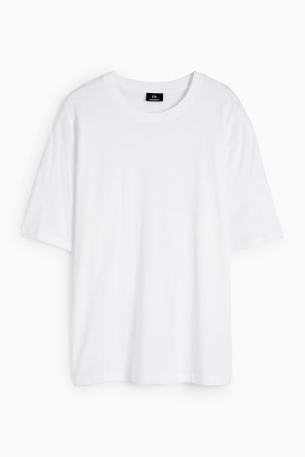 Hommes - T-shirt surdimensionné - blanc