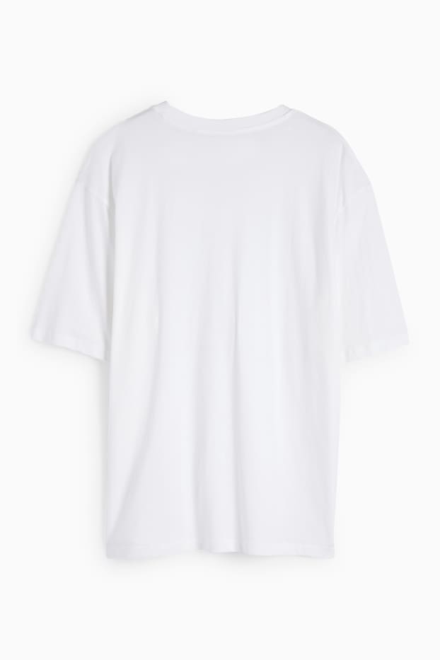 Hommes - T-shirt surdimensionné - blanc