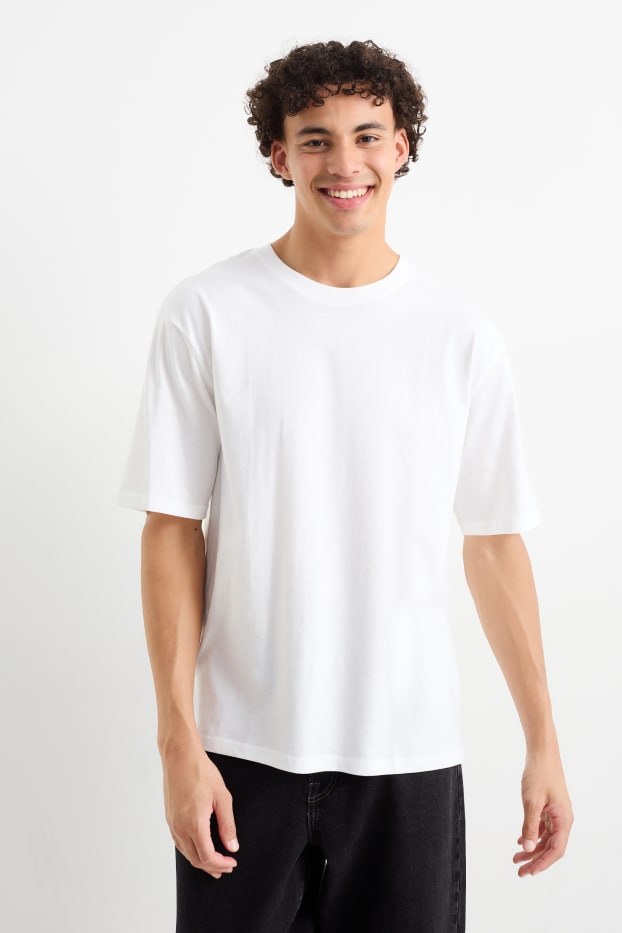 Hommes - T-shirt surdimensionné - blanc