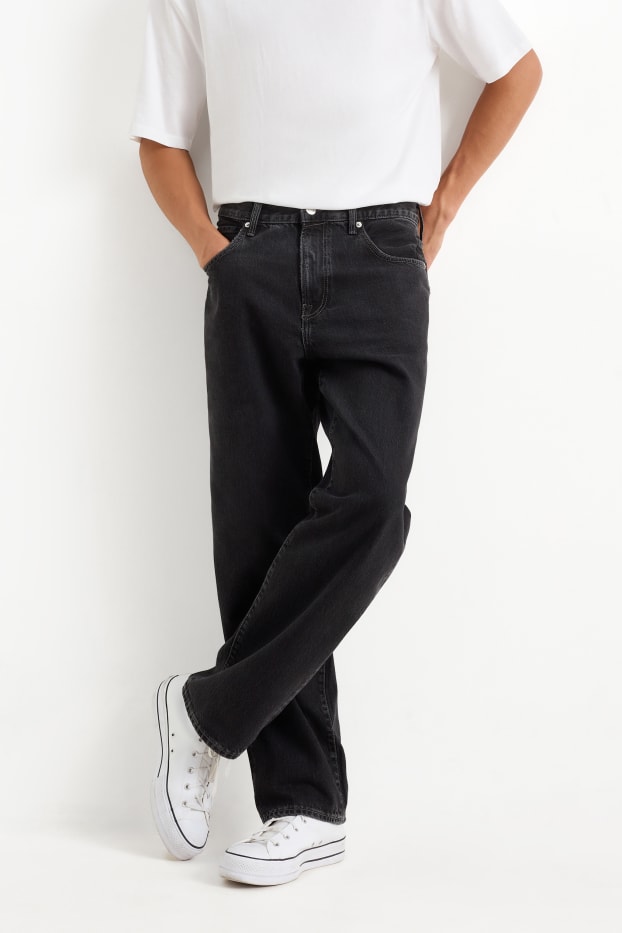 Heren - Relaxed jeans - jeansdonkergrijs