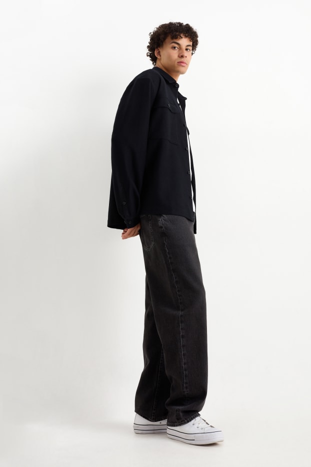 Heren - Relaxed jeans - jeansdonkergrijs