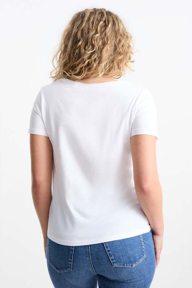 Dames - Set van 3 - T-shirt - wit