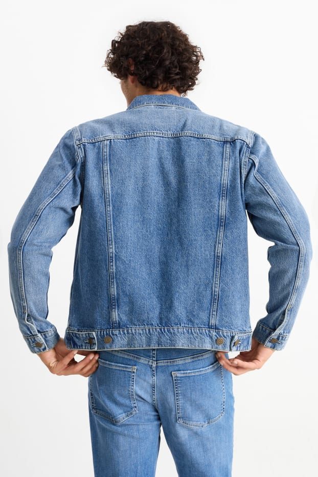 Bărbați - Jachetă din denim - denim-albastru