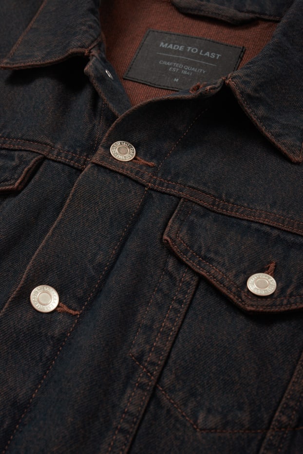 Hommes - Veste en jean - jean bleu foncé