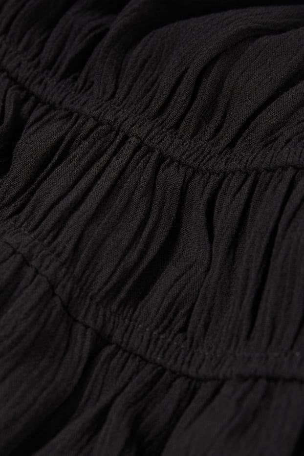 Femmes - Robe Carmen en viscose - noir