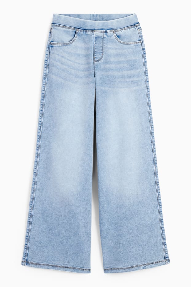 Nena - Texans jeggings wide leg - texà blau clar
