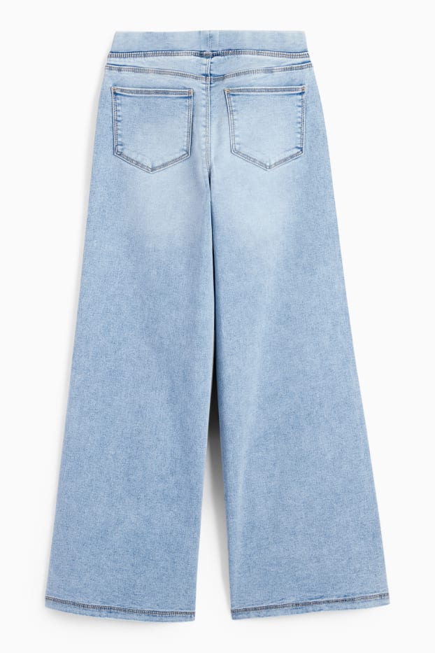 Nena - Texans jeggings wide leg - texà blau clar