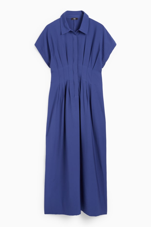 Femmes - Robe-chemisier - bleu foncé