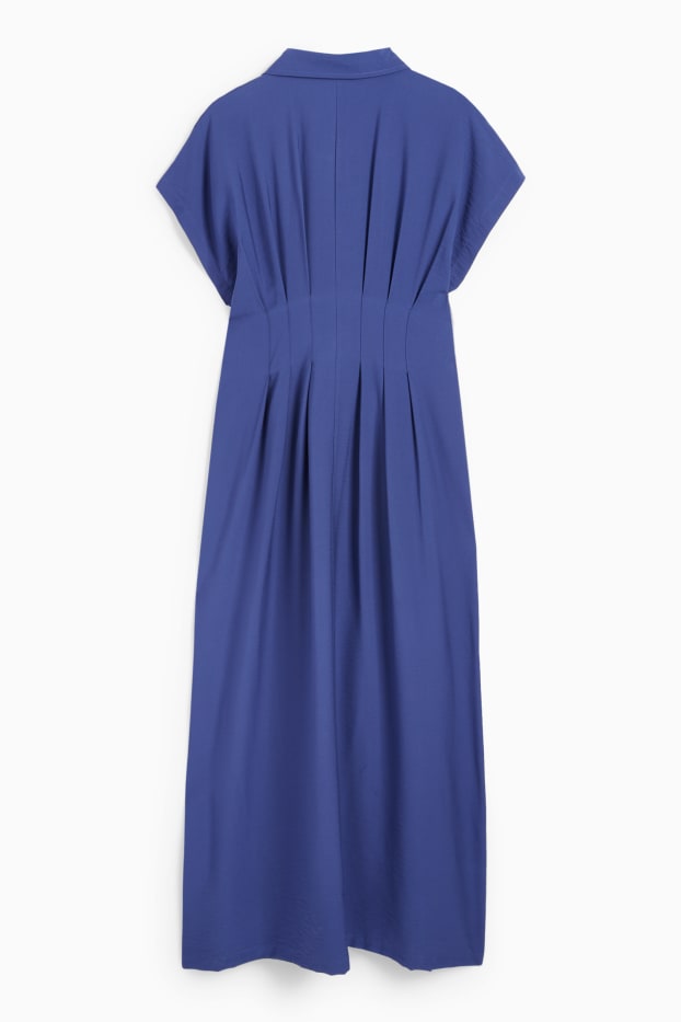 Femmes - Robe-chemisier - bleu foncé