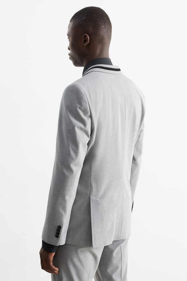 Hommes - Veste de costume - slim fit - Flex - LYCRA® - gris