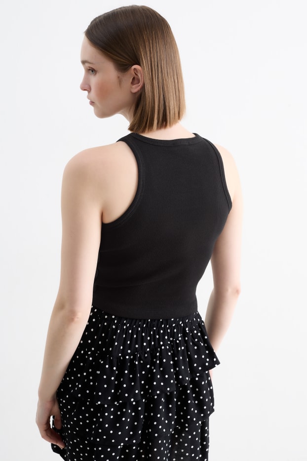 Dona - Top crop - negre