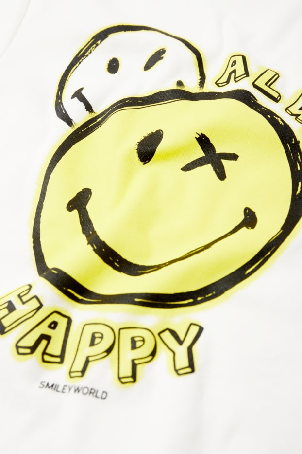 Dámské - Krátké tričko - SmileyWorld® - bílá