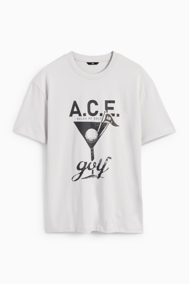 Bărbați - Tricou - gri deschis
