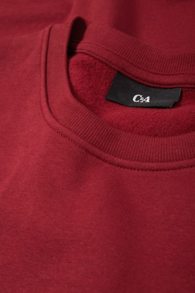 Men - Sweatshirt - dark red