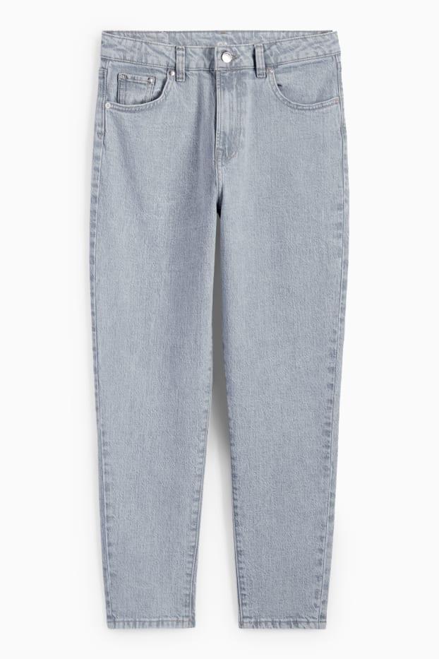Femmes - Mom jean - high waist - LYCRA® - gris clair