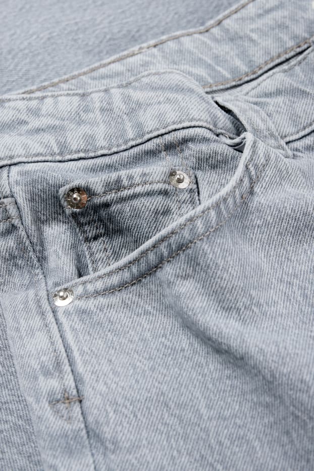 Femmes - Mom jean - high waist - LYCRA® - gris clair