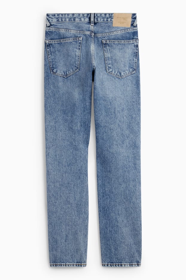 Femmes - Vintage Straight Jeans - high waist - jean bleu