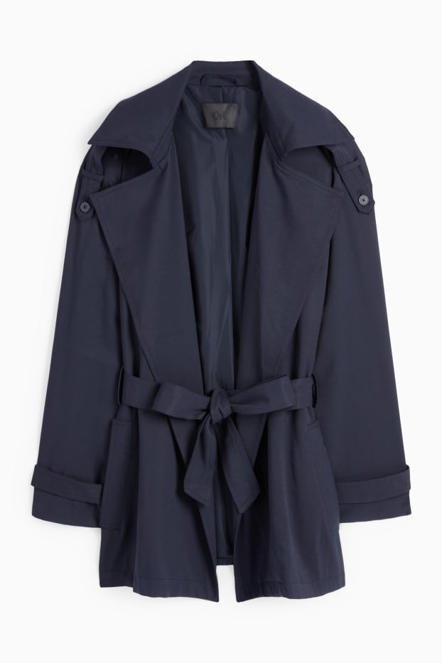 Damen - Trenchcoat - dunkelblau