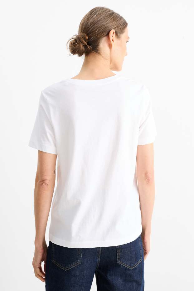 Dames - Set van 2 - T-shirt - wit