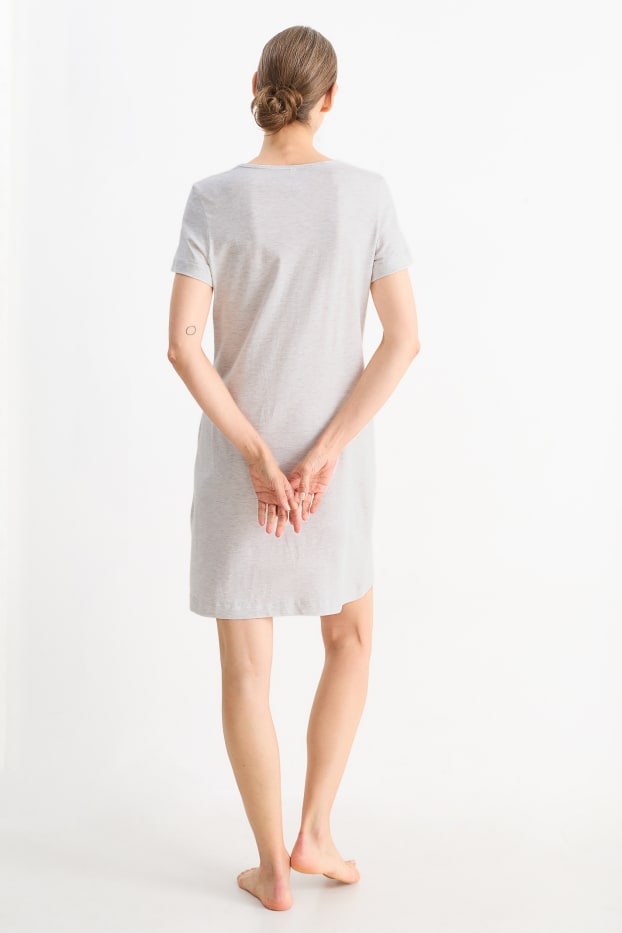Femmes - Chemise de nuit - gris clair chiné
