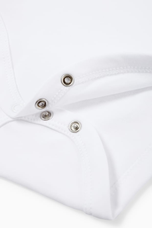 Unisexe - Lot de 5 - bodys bébé - blanc