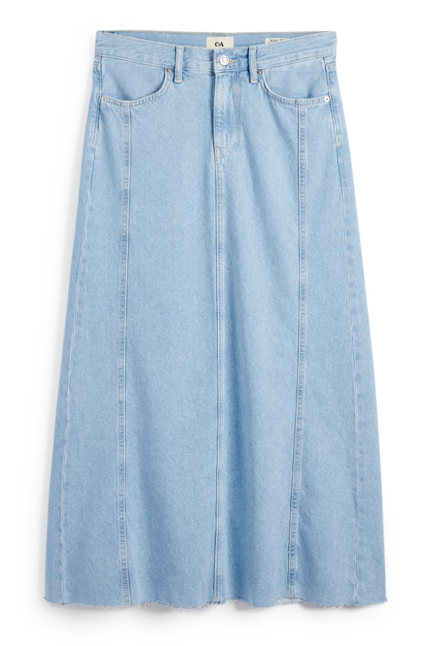 Women - Denim skirt - denim-light blue