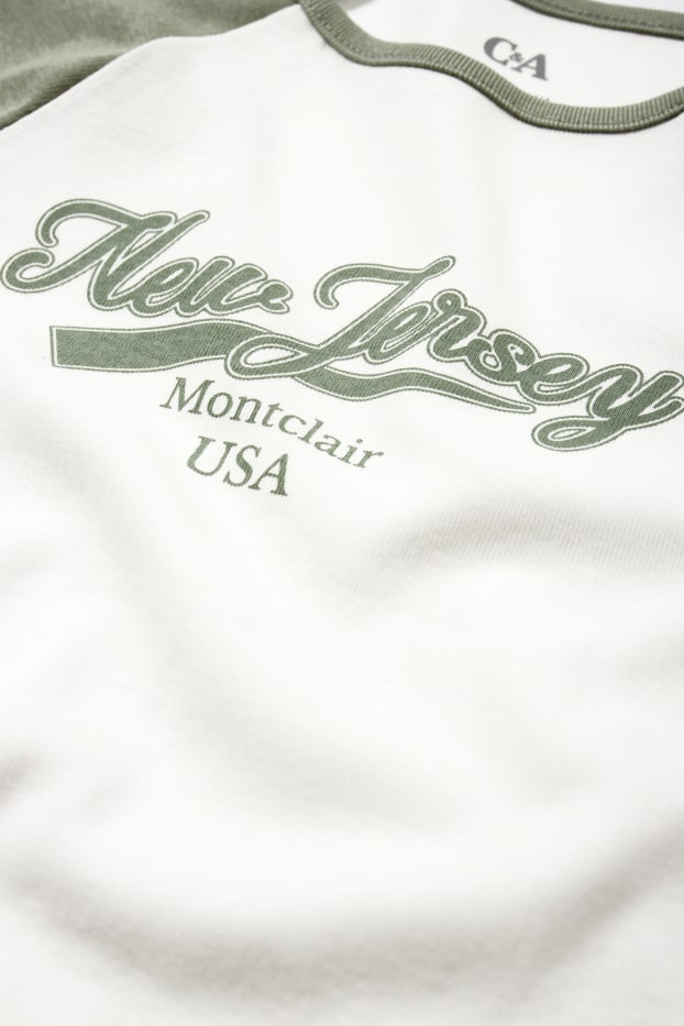 Children Girls - New Jersey - short sleeve T-shirt - light green