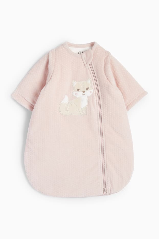 Baby Mädchen - Fuchs - Baby-Schlafsack - 0-6 Monate - rosa