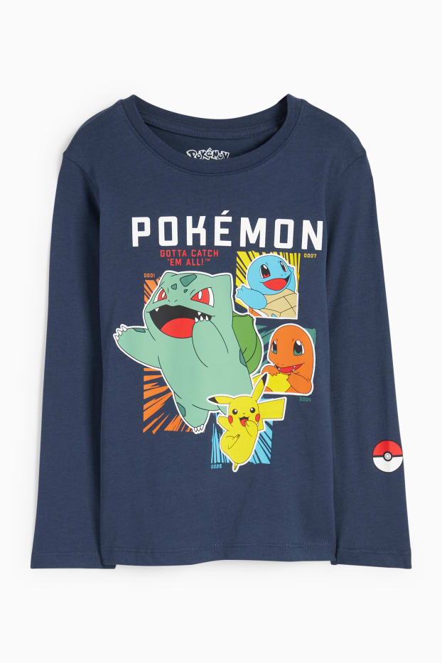 Kinder Jungen - Pokémon - Langarmshirt - dunkelblau